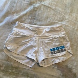 Lululemon shorts with words